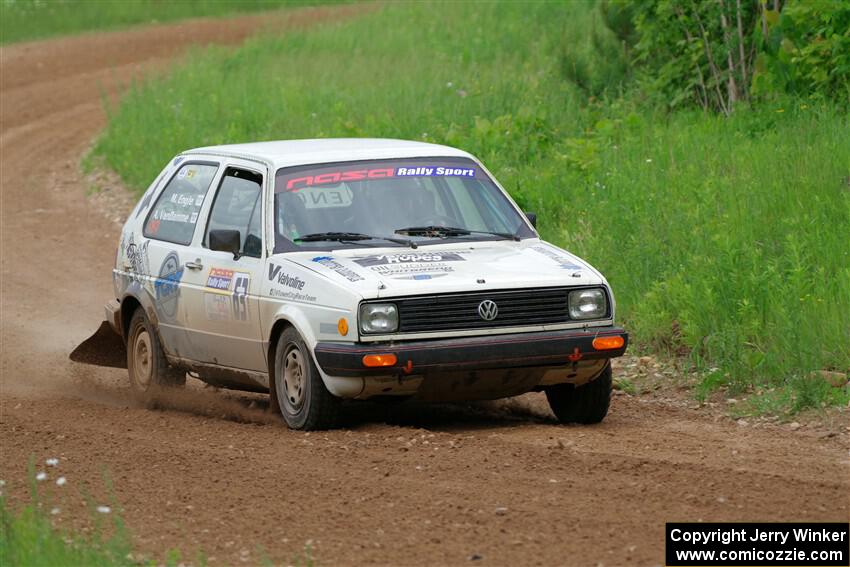 Adam VanDamme / Morgan Engle VW Golf on SS2, Skunk Creek.