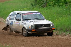 Adam VanDamme / Morgan Engle VW Golf on SS2, Skunk Creek.
