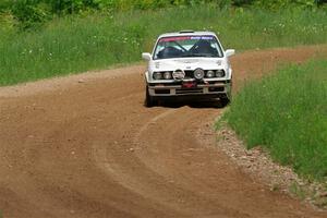 Shanti Witt / Keegan Helwig BMW 325is on SS2, Skunk Creek.