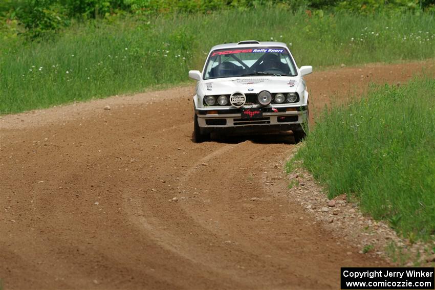 Shanti Witt / Keegan Helwig BMW 325is on SS2, Skunk Creek.