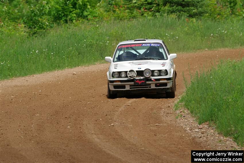 Shanti Witt / Keegan Helwig BMW 325is on SS2, Skunk Creek.