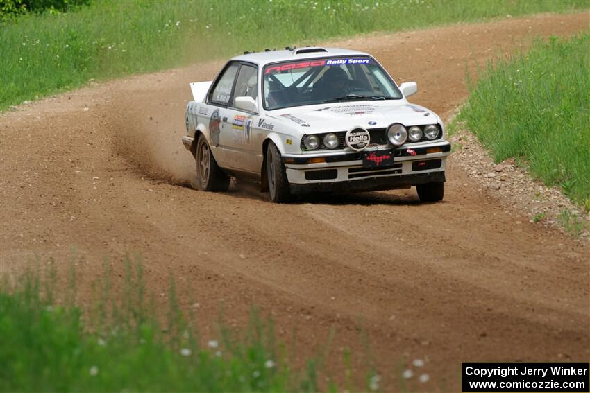 Shanti Witt / Keegan Helwig BMW 325is on SS2, Skunk Creek.