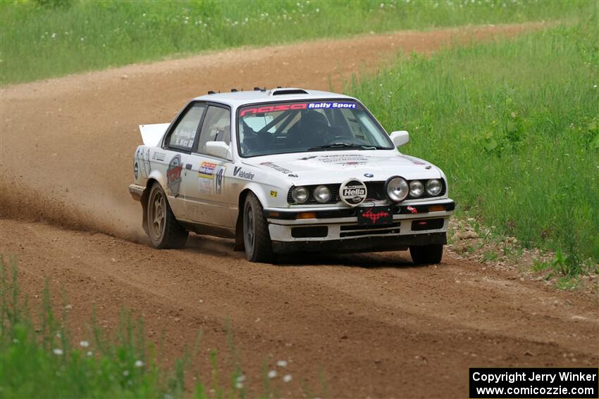 Shanti Witt / Keegan Helwig BMW 325is on SS2, Skunk Creek.