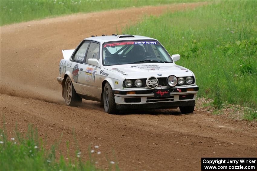 Shanti Witt / Keegan Helwig BMW 325is on SS2, Skunk Creek.