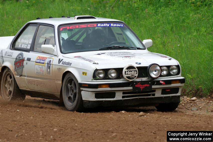 Shanti Witt / Keegan Helwig BMW 325is on SS2, Skunk Creek.