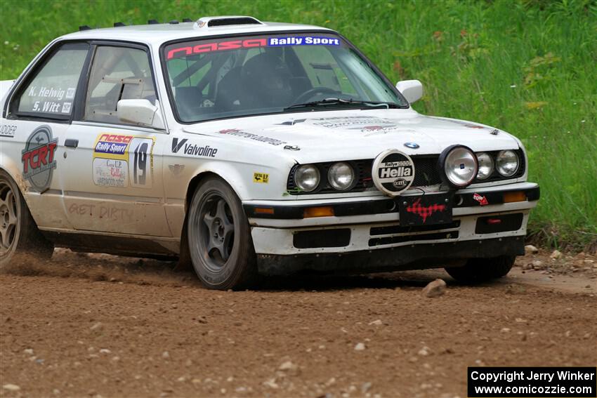 Shanti Witt / Keegan Helwig BMW 325is on SS2, Skunk Creek.