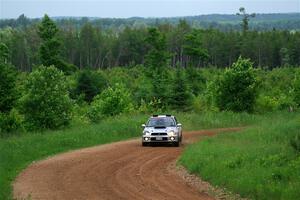 Noah Jacobson / Nathan Vance Subaru WRX on SS2, Skunk Creek.