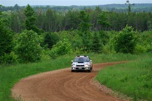 Noah Jacobson / Nathan Vance Subaru WRX on SS2, Skunk Creek.