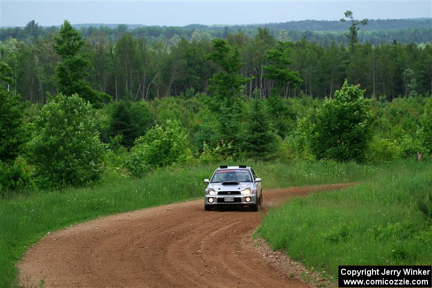 Noah Jacobson / Nathan Vance Subaru WRX on SS2, Skunk Creek.