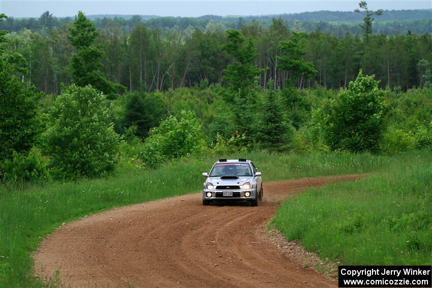 Noah Jacobson / Nathan Vance Subaru WRX on SS2, Skunk Creek.