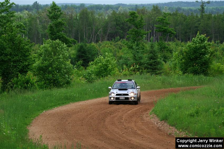 Noah Jacobson / Nathan Vance Subaru WRX on SS2, Skunk Creek.