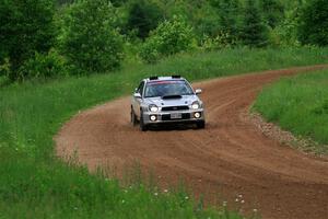 Noah Jacobson / Nathan Vance Subaru WRX on SS2, Skunk Creek.