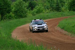Noah Jacobson / Nathan Vance Subaru WRX on SS2, Skunk Creek.
