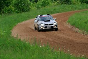 Noah Jacobson / Nathan Vance Subaru WRX on SS2, Skunk Creek.