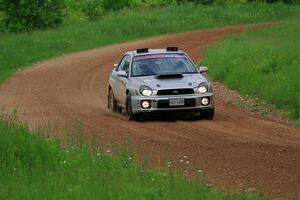 Noah Jacobson / Nathan Vance Subaru WRX on SS2, Skunk Creek.