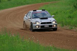 Noah Jacobson / Nathan Vance Subaru WRX on SS2, Skunk Creek.