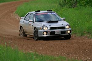 Noah Jacobson / Nathan Vance Subaru WRX on SS2, Skunk Creek.