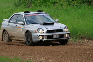 Noah Jacobson / Nathan Vance Subaru WRX on SS2, Skunk Creek.