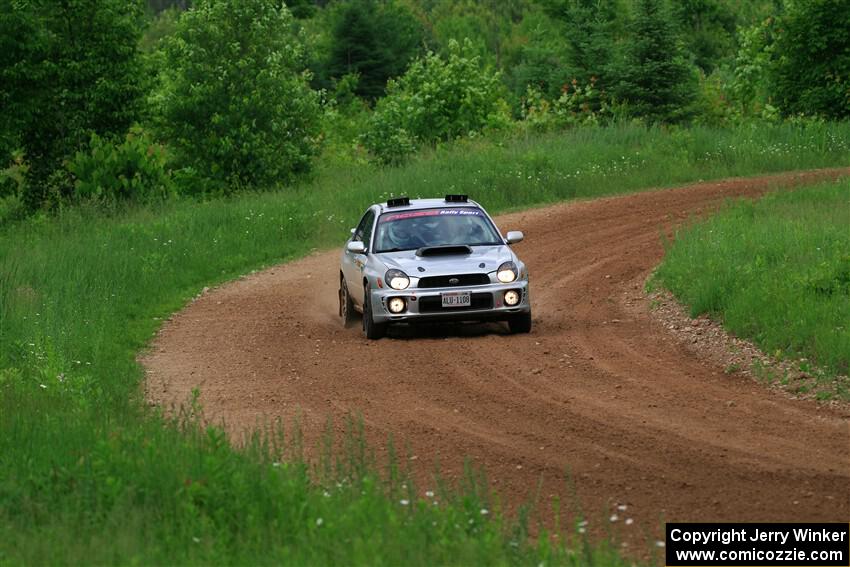 Noah Jacobson / Nathan Vance Subaru WRX on SS2, Skunk Creek.