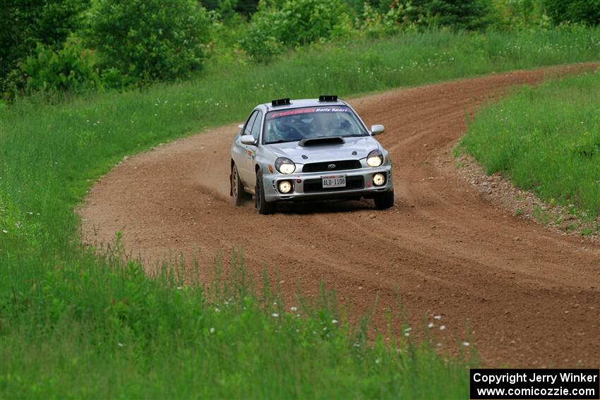 Noah Jacobson / Nathan Vance Subaru WRX on SS2, Skunk Creek.