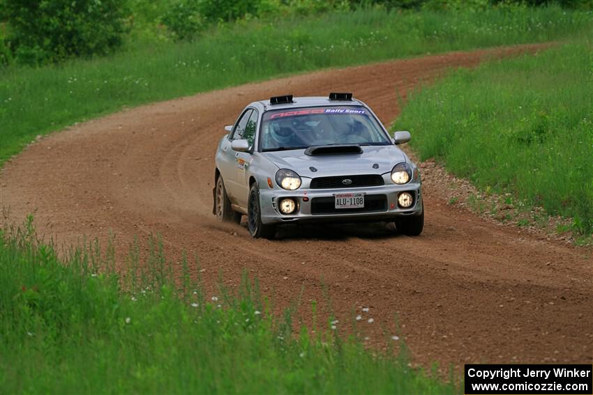 Noah Jacobson / Nathan Vance Subaru WRX on SS2, Skunk Creek.