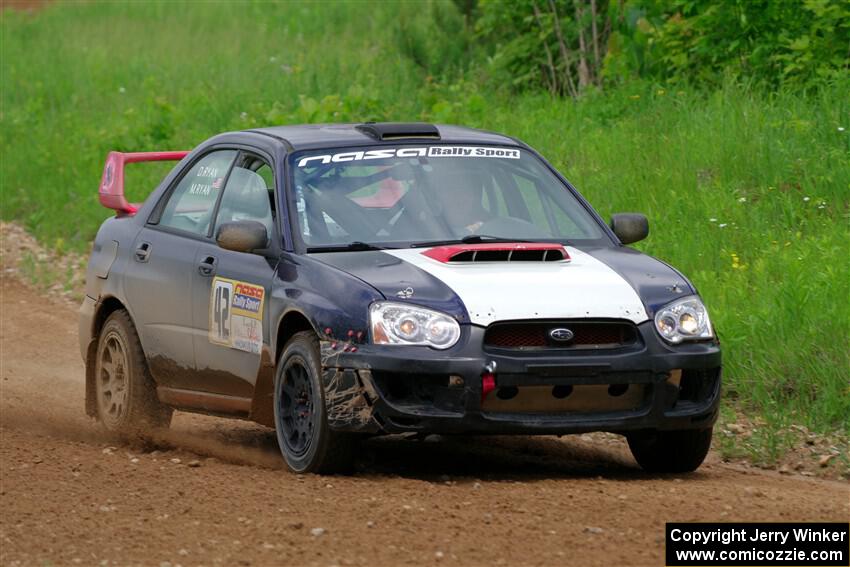 Mike Ryan's Subaru Impreza 2.5RS on SS2, Skunk Creek.
