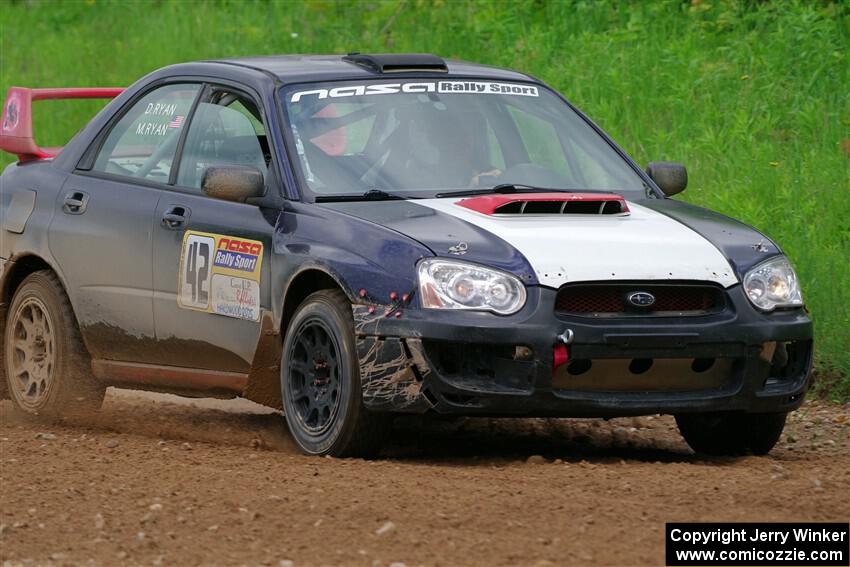 Mike Ryan's Subaru Impreza 2.5RS on SS2, Skunk Creek.
