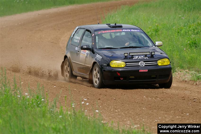 Chase Blakely / Mike Callaway VW GTI on SS2, Skunk Creek.