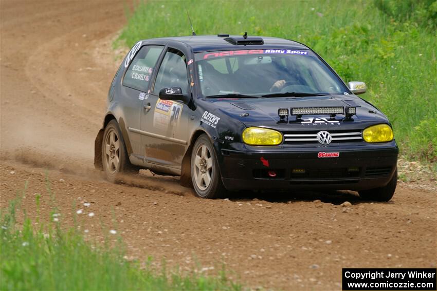 Chase Blakely / Mike Callaway VW GTI on SS2, Skunk Creek.