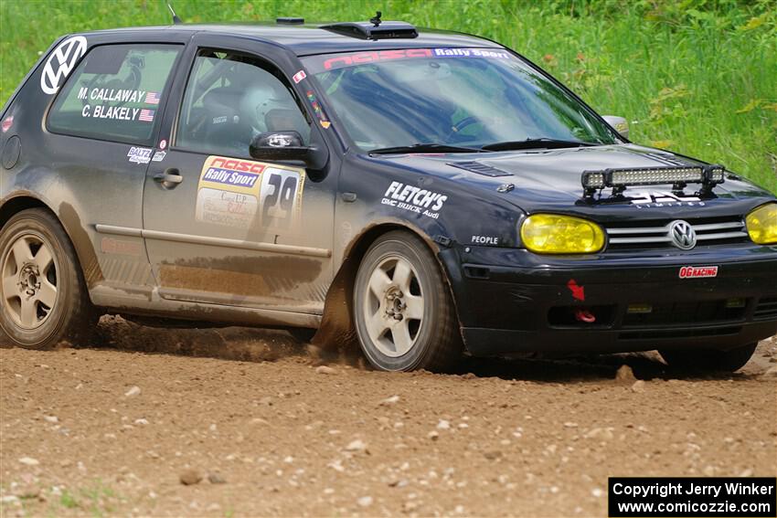 Chase Blakely / Mike Callaway VW GTI on SS2, Skunk Creek.