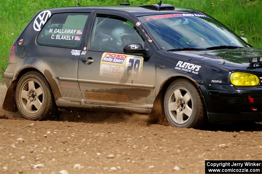 Chase Blakely / Mike Callaway VW GTI on SS2, Skunk Creek.