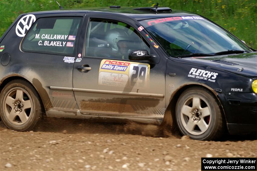 Chase Blakely / Mike Callaway VW GTI on SS2, Skunk Creek.