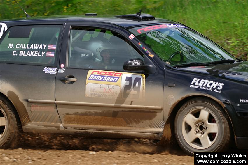Chase Blakely / Mike Callaway VW GTI on SS2, Skunk Creek.