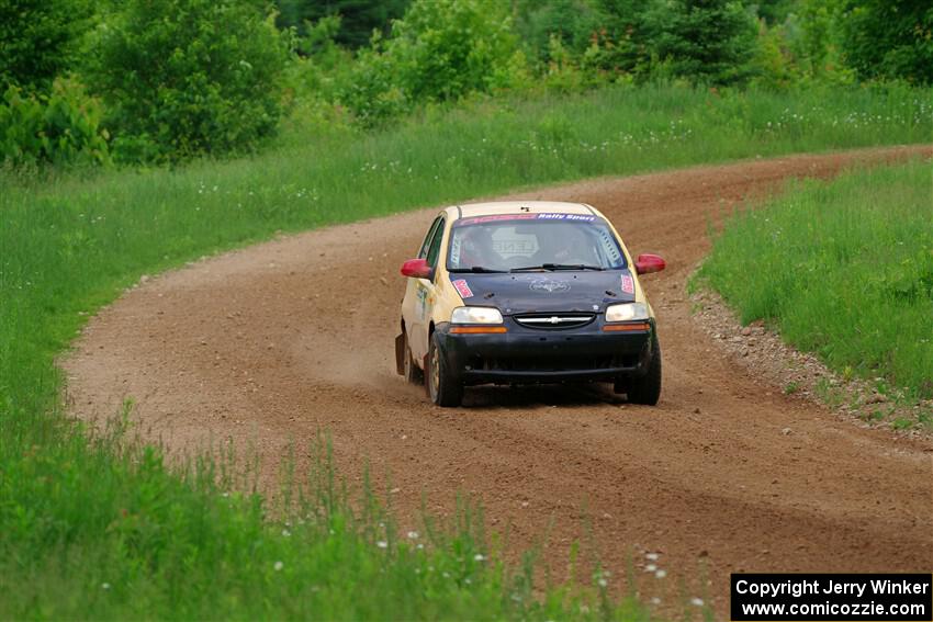 James Walker / Yannis Burnell Chevy Aveo on SS2, Skunk Creek.