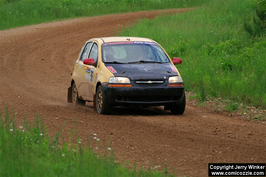 James Walker / Yannis Burnell Chevy Aveo on SS2, Skunk Creek.