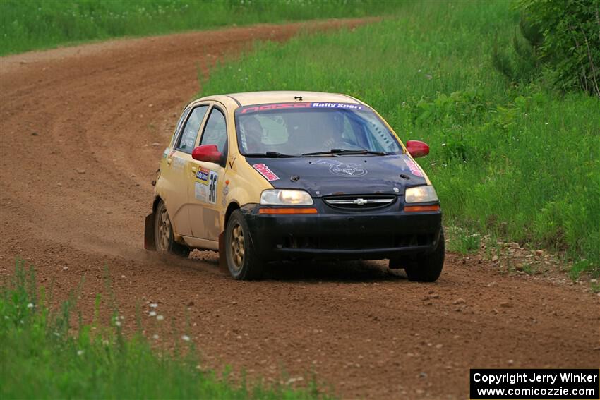 James Walker / Yannis Burnell Chevy Aveo on SS2, Skunk Creek.