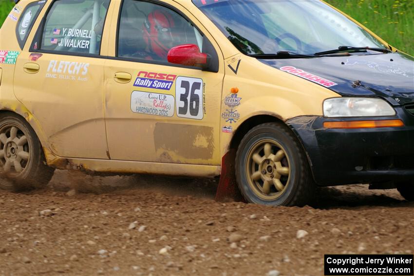 James Walker / Yannis Burnell Chevy Aveo on SS2, Skunk Creek.