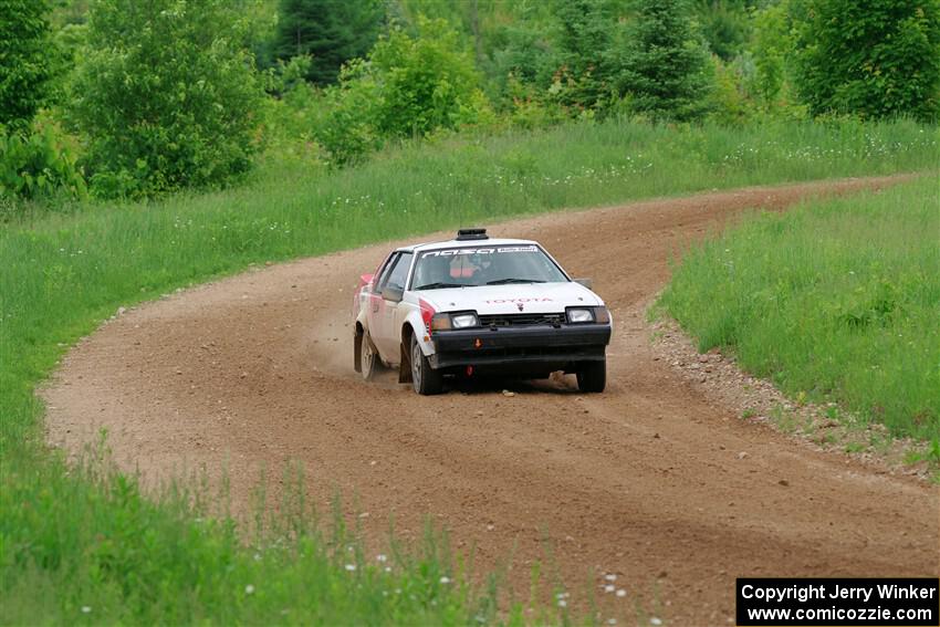 Eric Anderson / Taylor Haelterman Toyota Celica GTS on SS2, Skunk Creek.