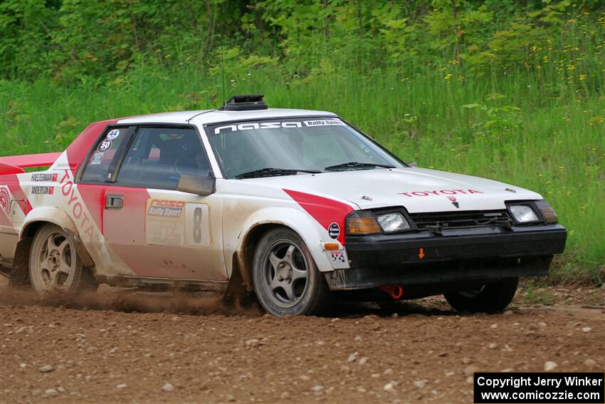 Eric Anderson / Taylor Haelterman Toyota Celica GTS on SS2, Skunk Creek.