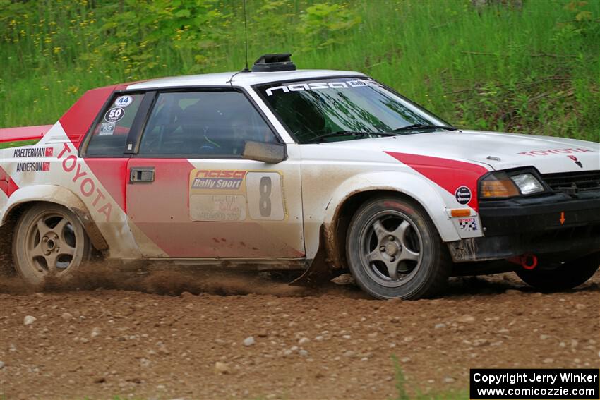 Eric Anderson / Taylor Haelterman Toyota Celica GTS on SS2, Skunk Creek.
