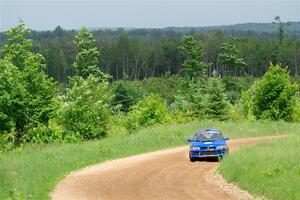 Connor Himes / Elliot Prusi Subaru Impreza on SS2, Skunk Creek.
