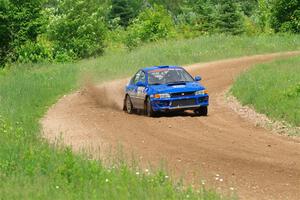 Connor Himes / Elliot Prusi Subaru Impreza on SS2, Skunk Creek.