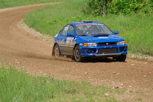 Connor Himes / Elliot Prusi Subaru Impreza on SS2, Skunk Creek.