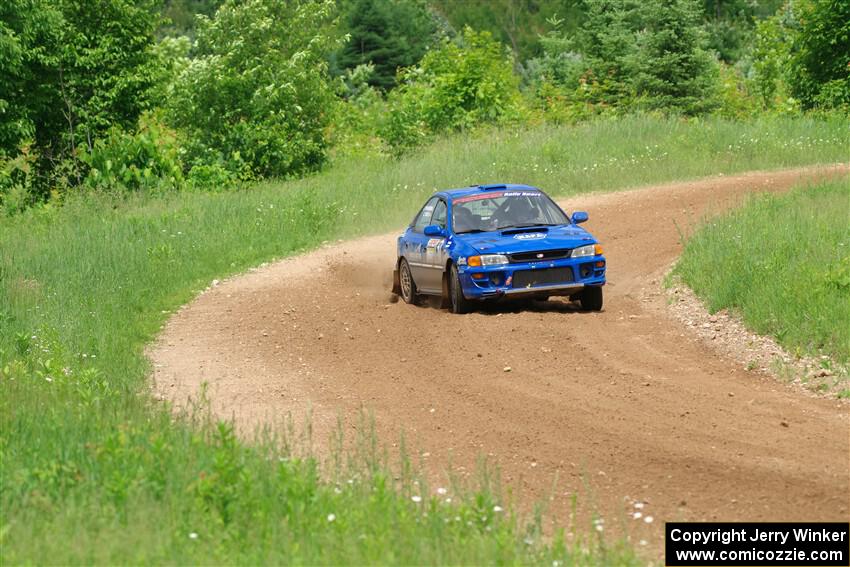 Connor Himes / Elliot Prusi Subaru Impreza on SS2, Skunk Creek.