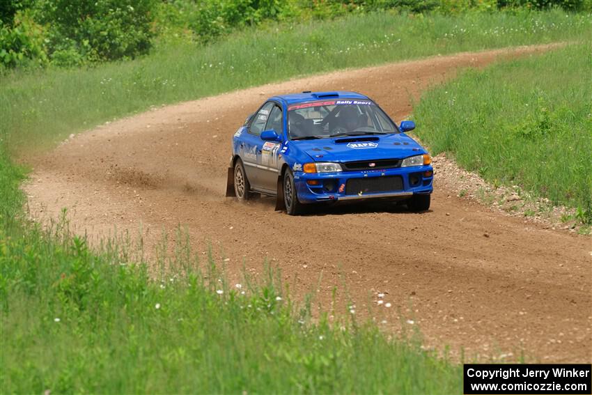 Connor Himes / Elliot Prusi Subaru Impreza on SS2, Skunk Creek.