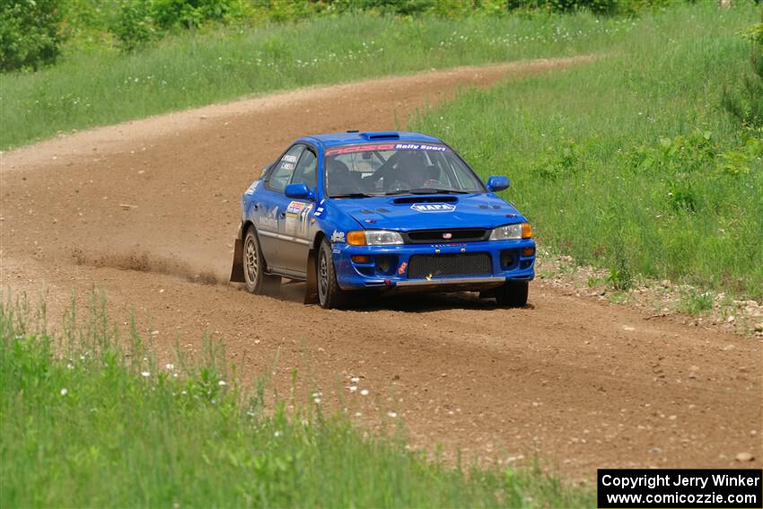 Connor Himes / Elliot Prusi Subaru Impreza on SS2, Skunk Creek.
