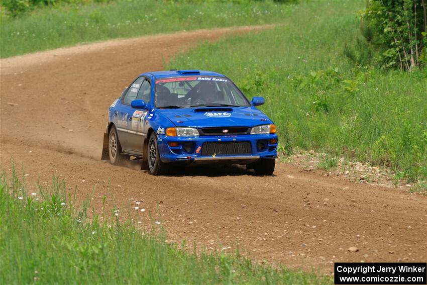 Connor Himes / Elliot Prusi Subaru Impreza on SS2, Skunk Creek.