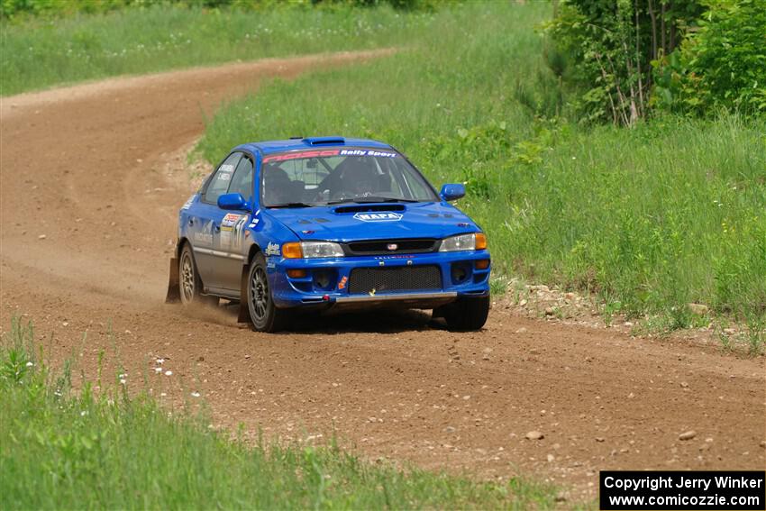 Connor Himes / Elliot Prusi Subaru Impreza on SS2, Skunk Creek.