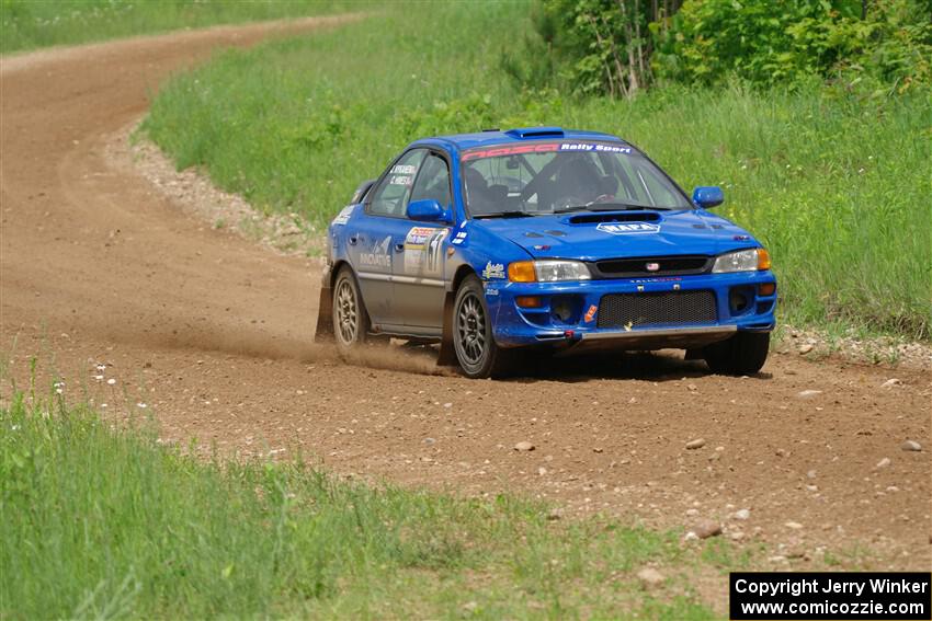 Connor Himes / Elliot Prusi Subaru Impreza on SS2, Skunk Creek.
