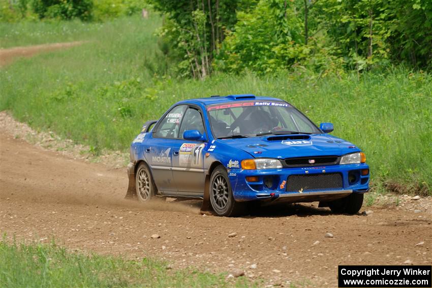 Connor Himes / Elliot Prusi Subaru Impreza on SS2, Skunk Creek.